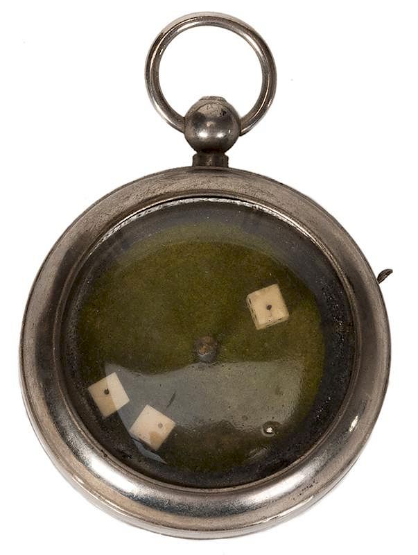 Appraisal: Antique Dice Pocket Watch Game Antique Dice Pocket Watch Game