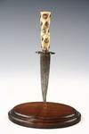 Appraisal: SCRIMSHAW DAGGER - Circa American extremely rare scrimshaw dagger with