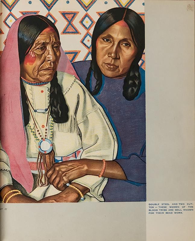 Appraisal: Blackfeet Indians Linderman Frank Bird and Winold Reiss illus Blackfeet