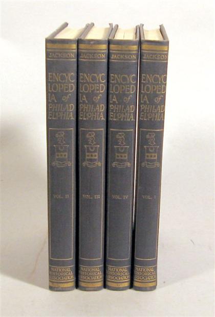 Appraisal: vols Jackson Joseph Encyclopedia of Philadelphia Harrisburg - to orig