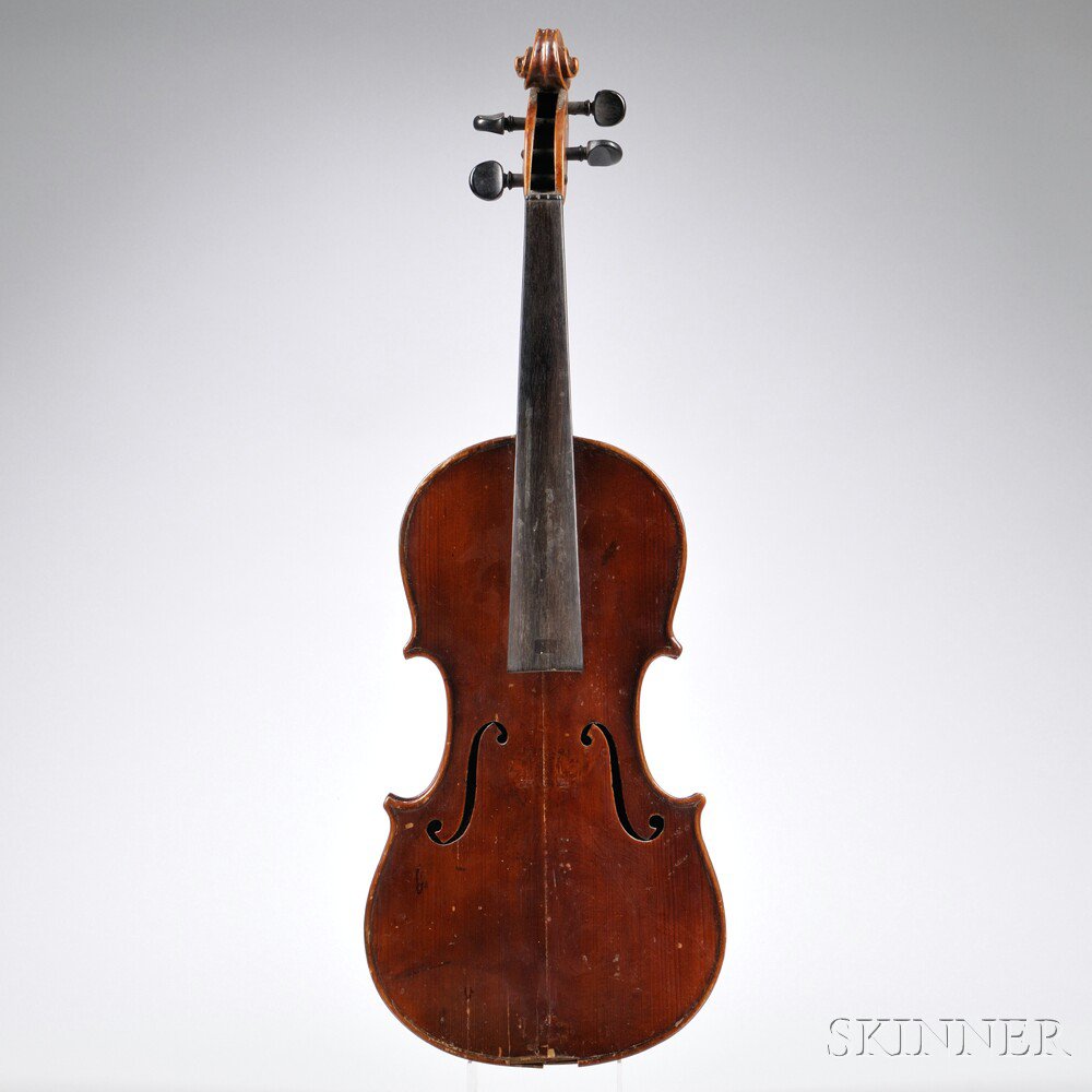 Appraisal: Violin bearing an illegible label length of back mm Estimate