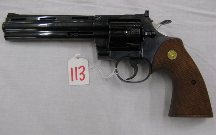 Appraisal: COLT PYTHON MODEL DOUBLE ACTION REVOLVER magnum caliber vent rib