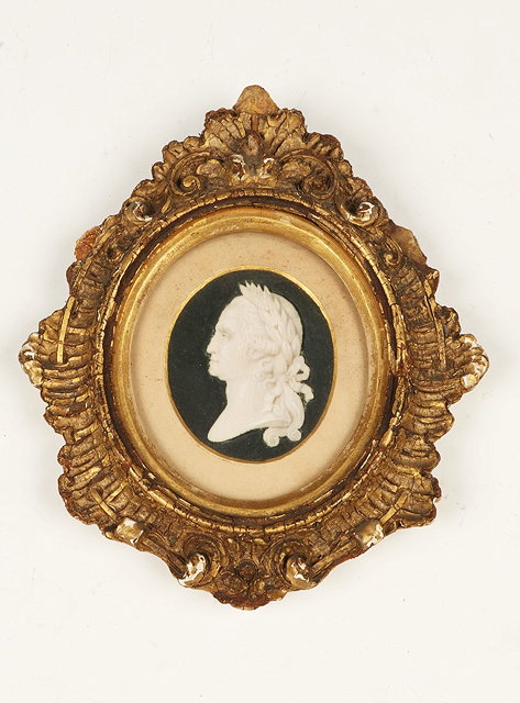 Appraisal: AN OVAL MINIATURE PORTRAIT of George Washington painted in the