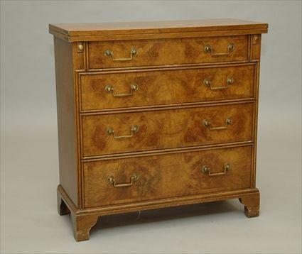 Appraisal: George III Walnut Bachelor's Chest of Drawers