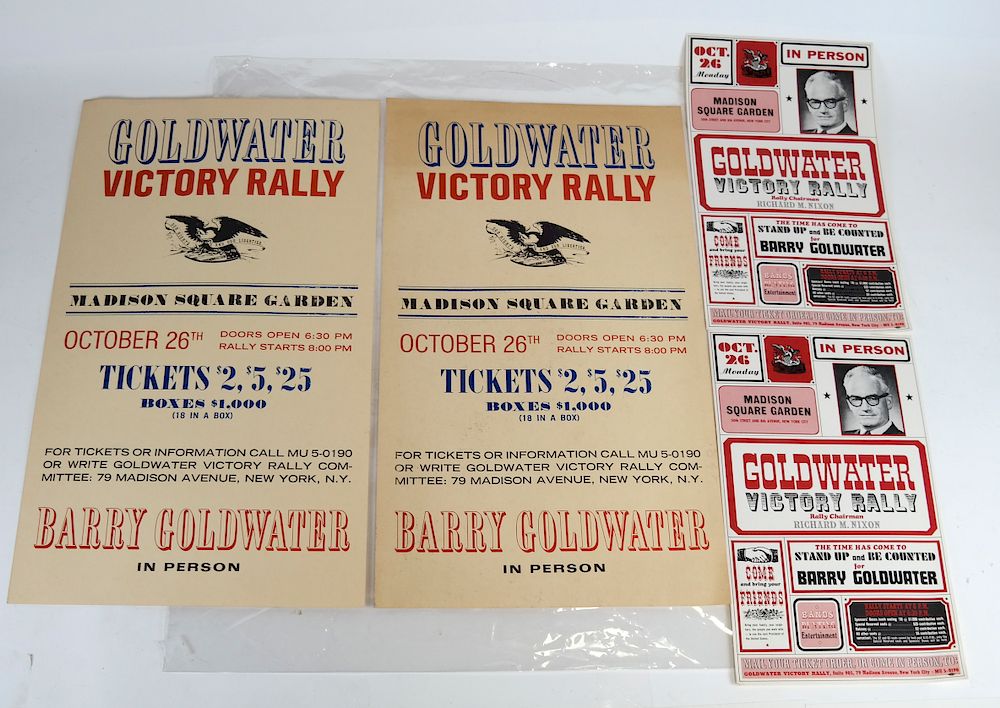 Appraisal: Goldwater Single Day Event Posters types of posters for the