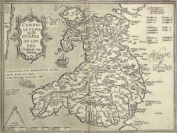 Appraisal: MAPS - BRITAIN Ortelius Abraham Cambriae typus Antwerp after x