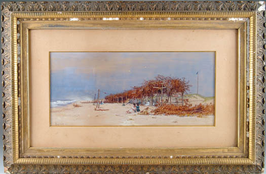 Appraisal: ALFRED THOMPSON BRICHER American - BEACH WITH FIGURES AND ARBOR