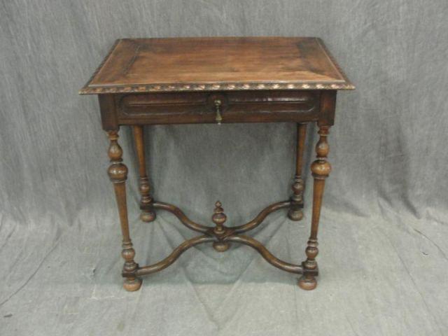 Appraisal: Tudor Style Drawer Desk From a Long Island estate Dimensions