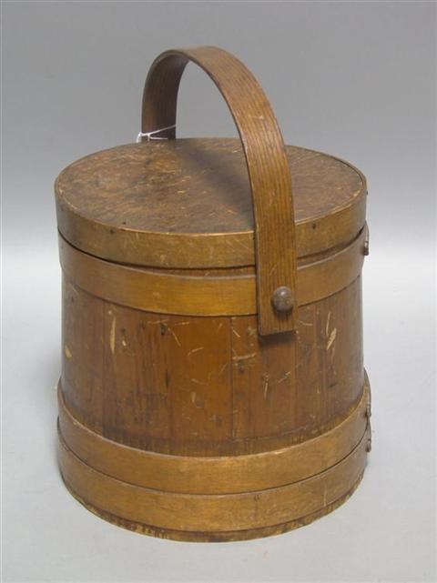 Appraisal: WOODEN COVERED BUCKET