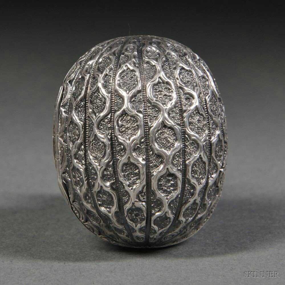 Appraisal: Victorian Sterling Silver Nutmeg Grater Birmingham - Hilliard Thomas maker