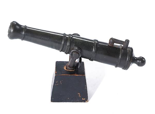 Appraisal: A bronze rail gunprobably English late th century The inch