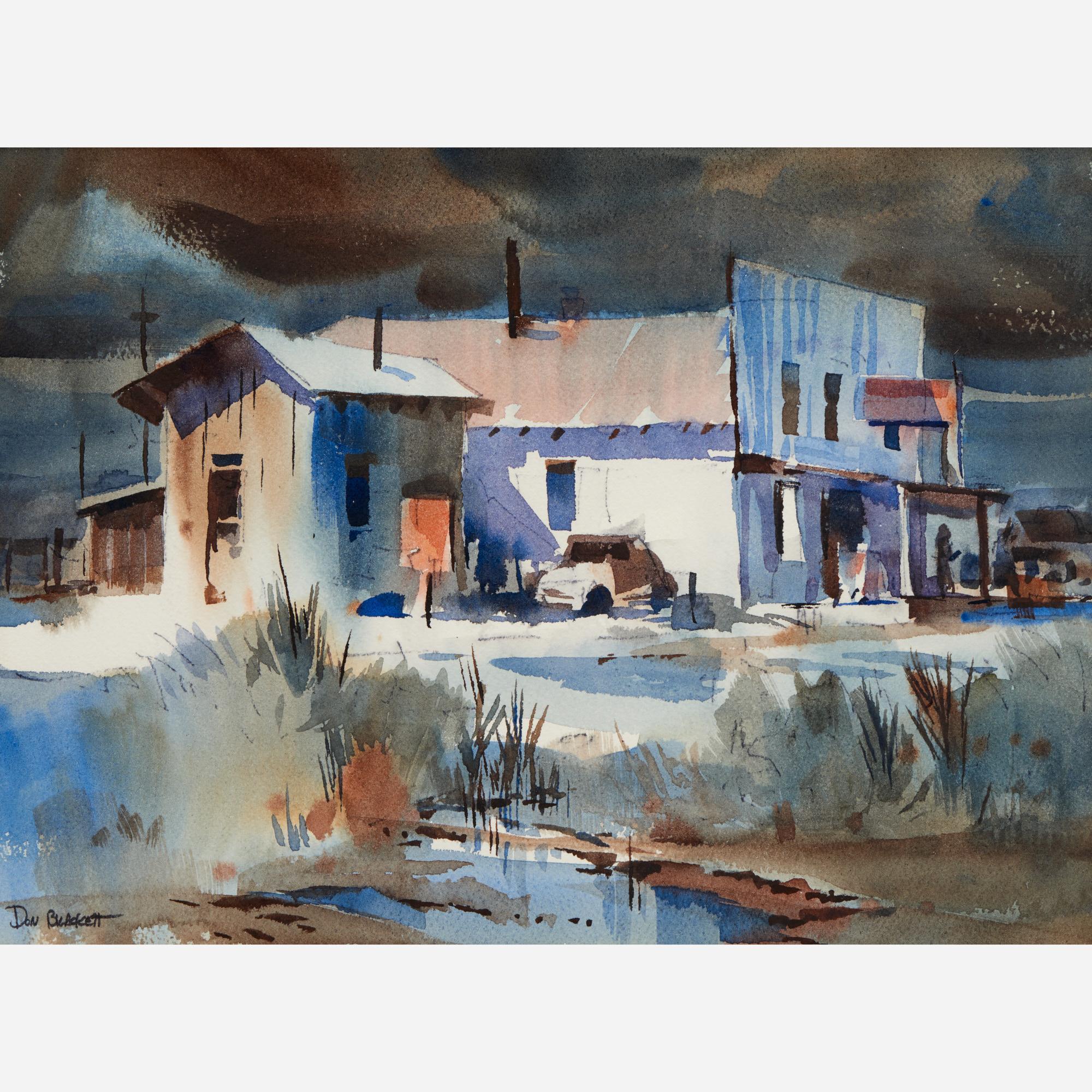 Appraisal: DON BRACKETT COLDWATER WATERCOLOR Don Brackett American b Coldwater circa