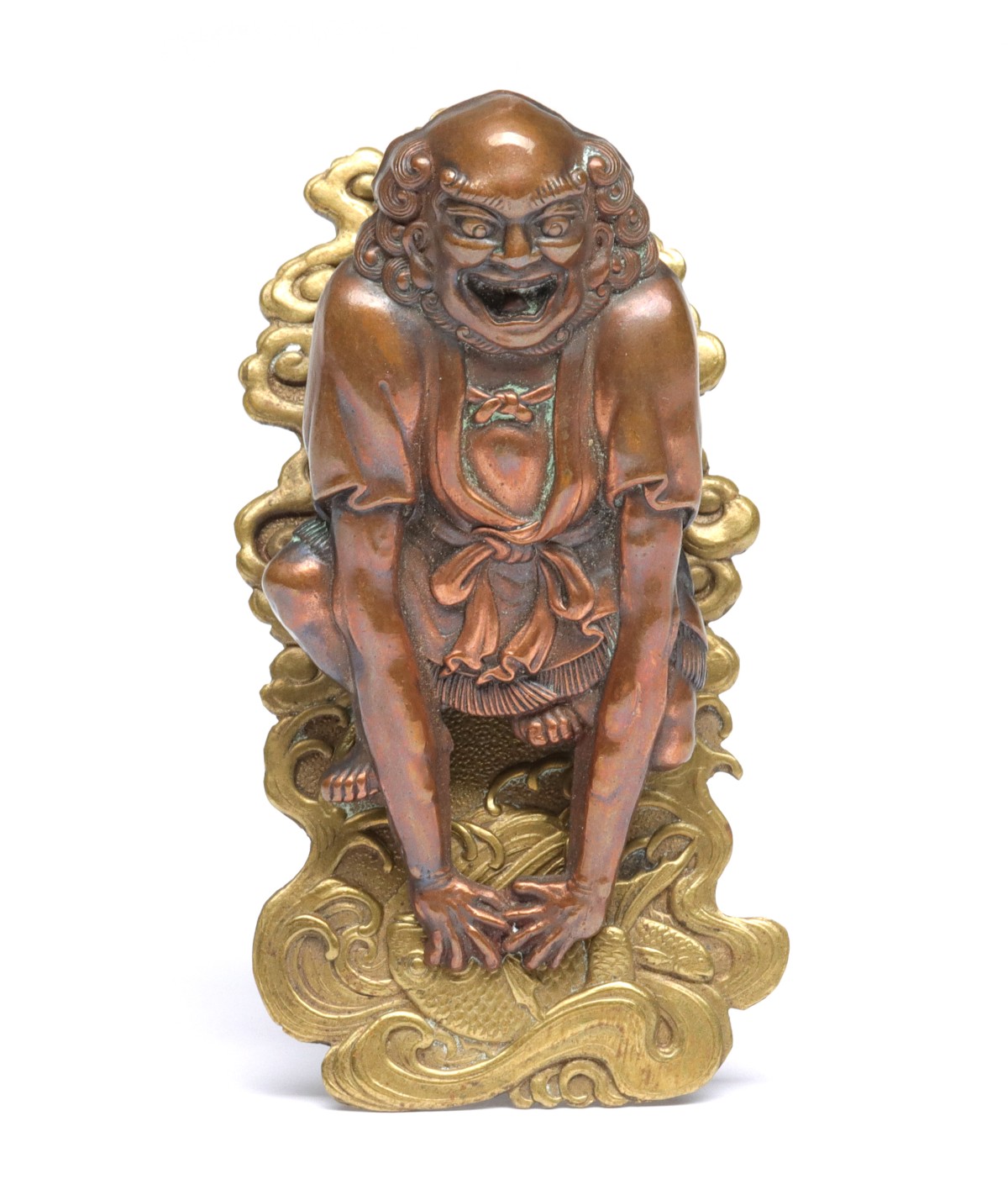 Appraisal: A JAPANESE ONI DEMON FIGURE LETTER CLIP - The detailed