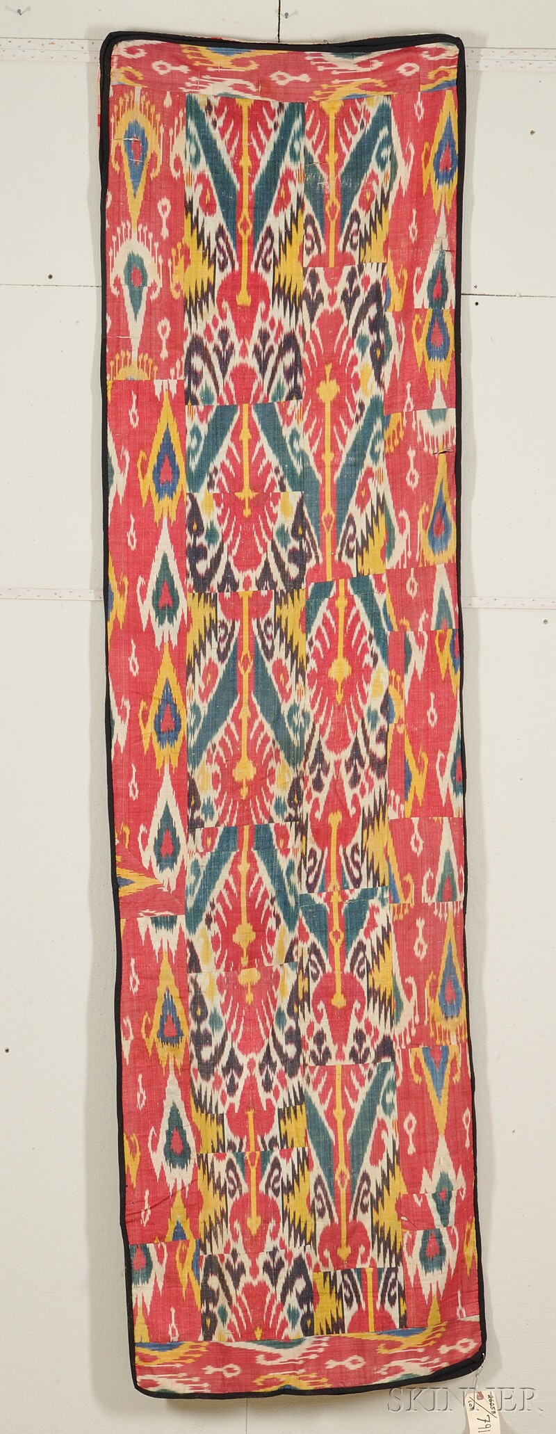 Appraisal: Ikat Panel Central Asia th th century small tears ft