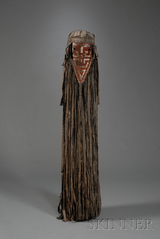 Appraisal: Amazonian Tomoko Mask Wayana-Apari northern Brazil cane structure with two-color