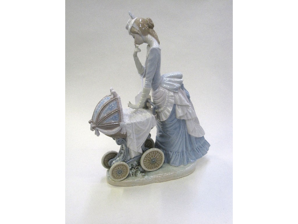 Appraisal: Large Lladro figure of a mother with her baby in