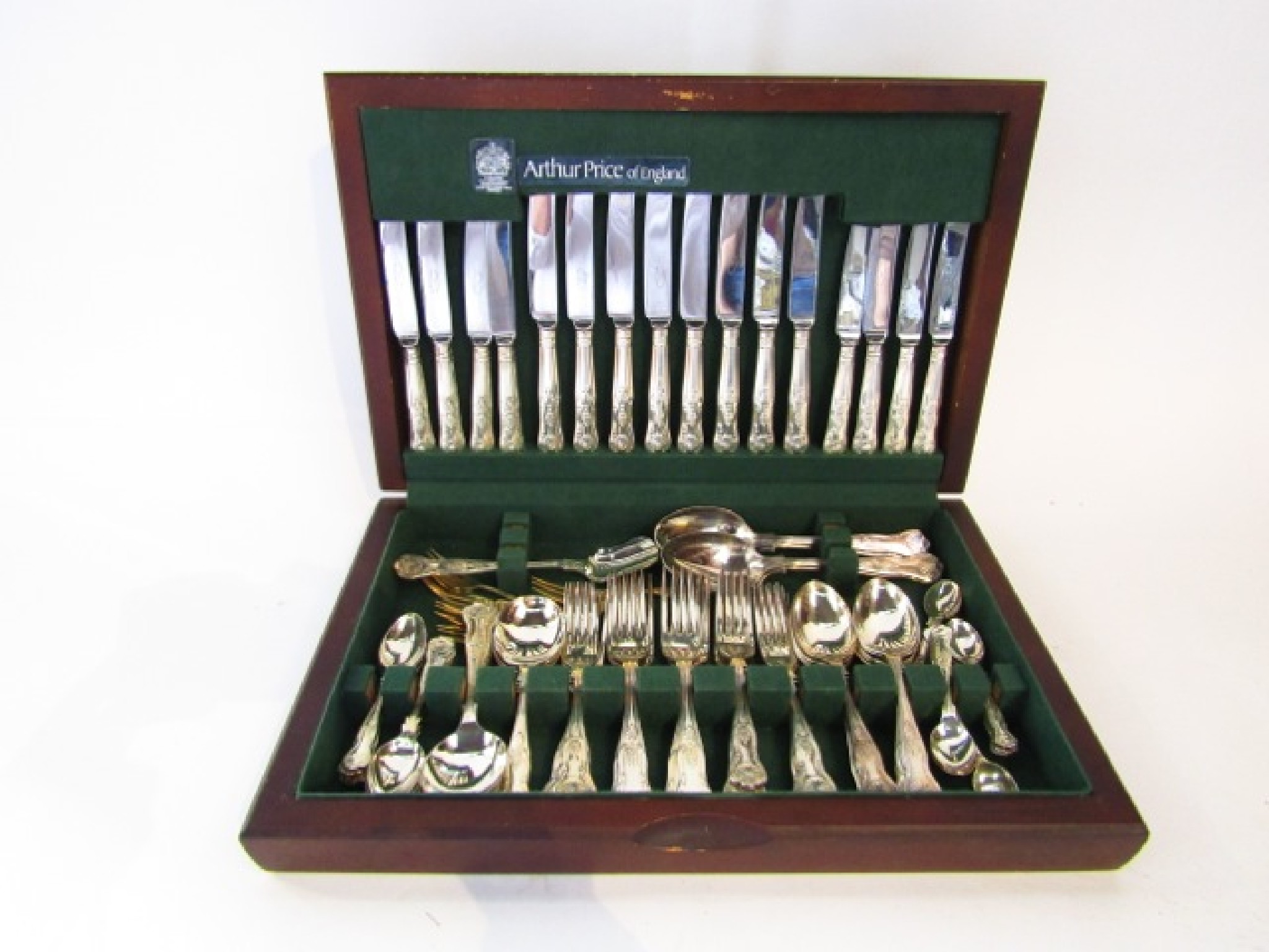 Appraisal: A canteen of Arthur Price double-struck sheel thread pattern cutlery