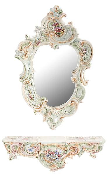 Appraisal: Property of various owners height of mirror in width in