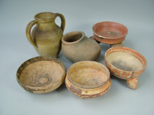 Appraisal: A collection of South American pottery cooking vessels to include