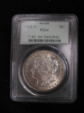 Appraisal: -O Morgan Silver Dollar gem uncirculated certified graded MS- by