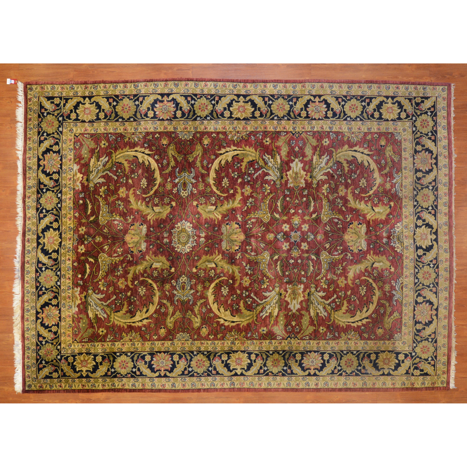 Appraisal: INDO MAHAL RUG INDIA X Modern hand-knotted wool pile on