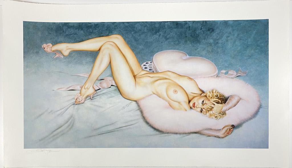 Appraisal: Olivia De Berardinis Nude PrintUnframed x Good condition Hand Signed