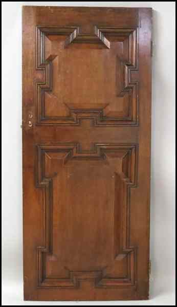 Appraisal: CARVED DOOR AND FRAME Door height '' Frame H ''