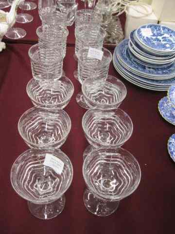 Appraisal: pcs of Crystal Stemware goblets and champagnes excellent