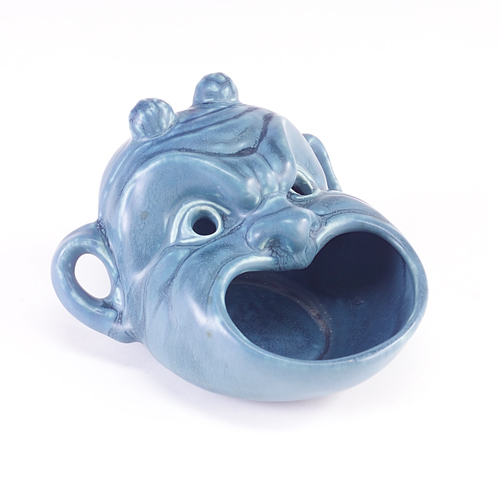 Appraisal: ROOKWOOD Production incense burner in the shape of a mask