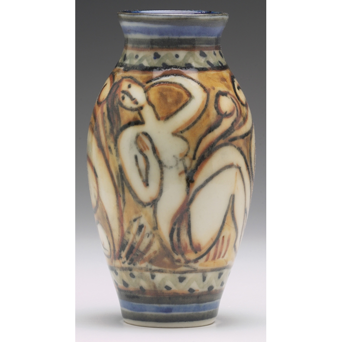 Appraisal: Exceptional Rookwood vase a good Porcelain glaze revealing an elaborate