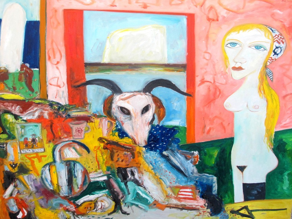 Appraisal: JOHN BELLANY CBE RA HRSA LLD b FIGURE STILL LIFE