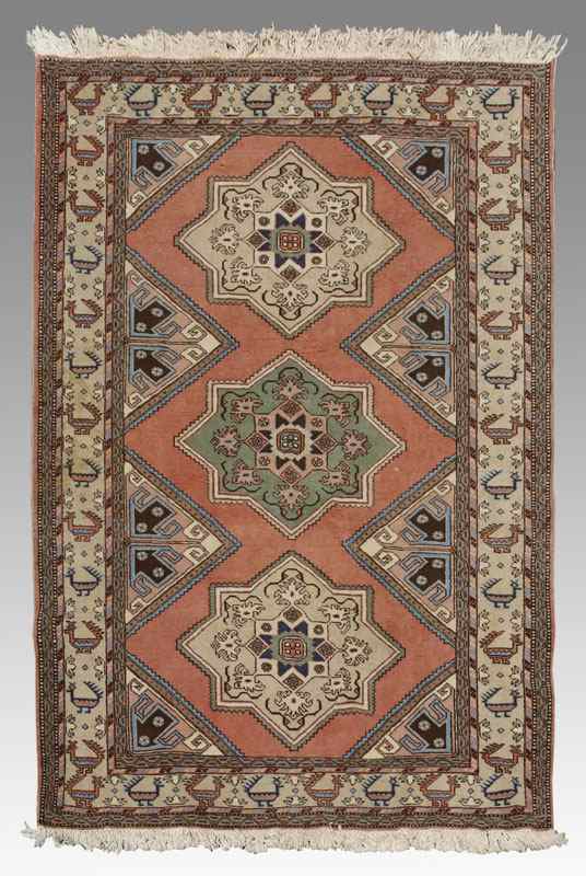 Appraisal: PERSIAN - YEAR OLD HAND KNOTTED WOOL RUG ' ''