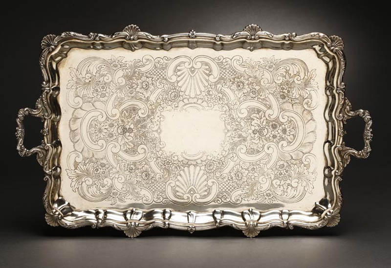 Appraisal: An Edwardian William Hutton sterling silver tray An Edwardian William