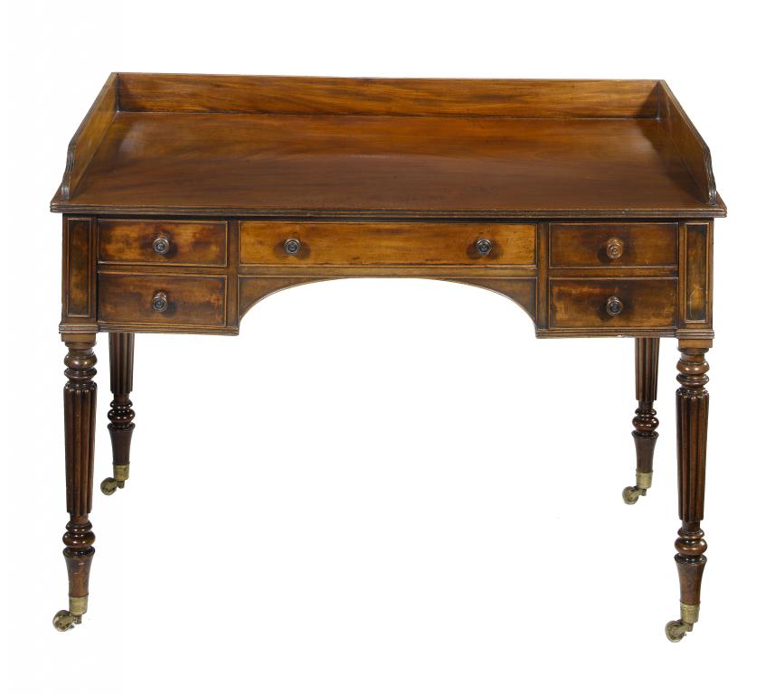 Appraisal: A GEORGE IV MAHOGANY WASHSTAND IN THE MANNER OF GILLOWS