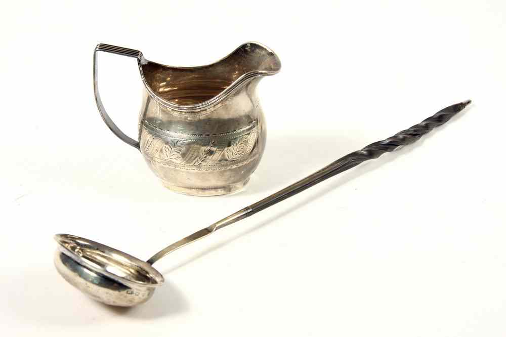 Appraisal: EARLY PCS BRITISH STERLING - Creamer by John Munns London