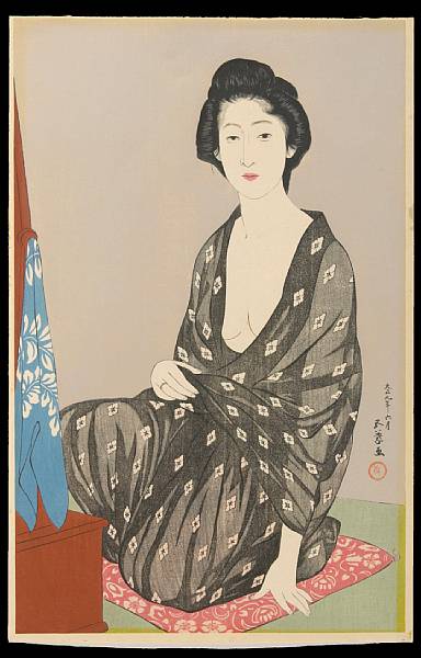 Appraisal: Hashiguchi Goyo - Natsui no onna Woman in a summer