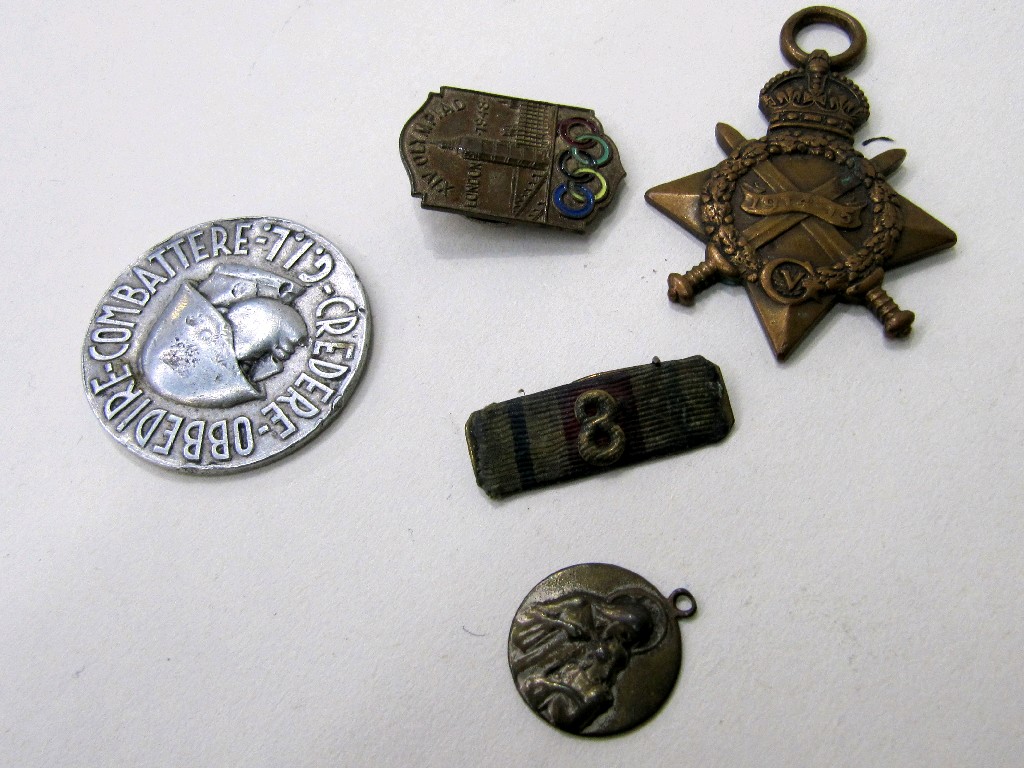 Appraisal: Lot comprising - star and two other badges