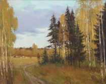 Appraisal: Mark Kremer Russian born Warm Fall Oil on canvas signed