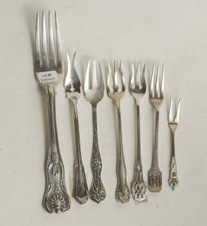 Appraisal: Sterling Silver Asst Forks OT Gross