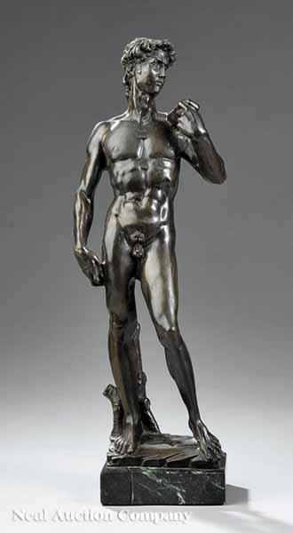 Appraisal: A Continental Bronze of David th c after the c