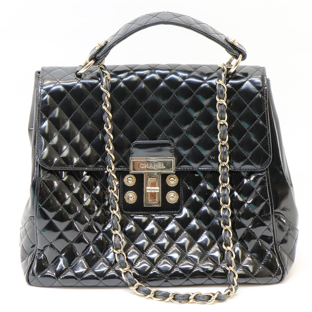 Appraisal: Chanel - Top Handle Chain Bag Chanel - Top Handle