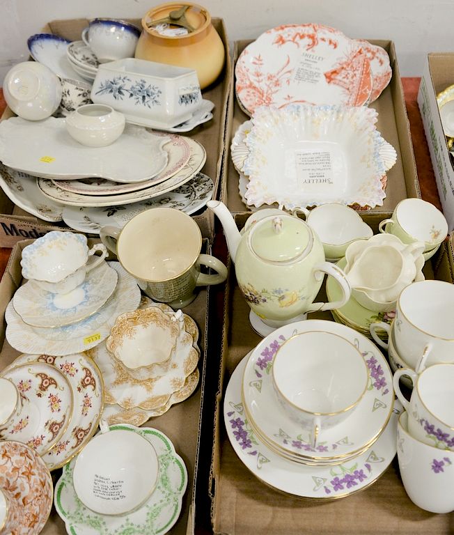 Appraisal: Five tray lots of porcelain and china to include Wileman