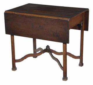 Appraisal: American Chippendale Cherry Pembroke Table attributed to New Jersey circa