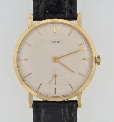 Appraisal: A Gentleman's Tiffany Co k Gold Watch Round k yellow