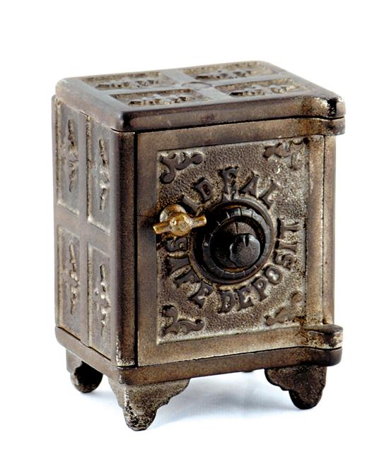 Appraisal: Cast-iron safe bank late th early th century Ideal safe