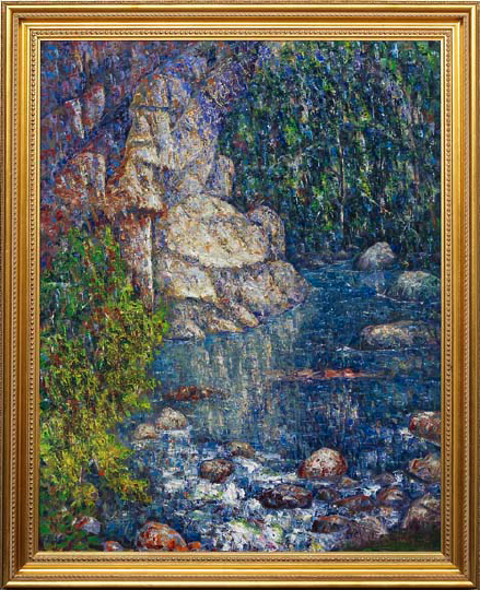 Appraisal: John A Dominique American California - Creek Near Santa Barbara