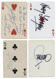 Appraisal: Autographed Playing Cards Collection of over Magicians Autographed Playing Cards