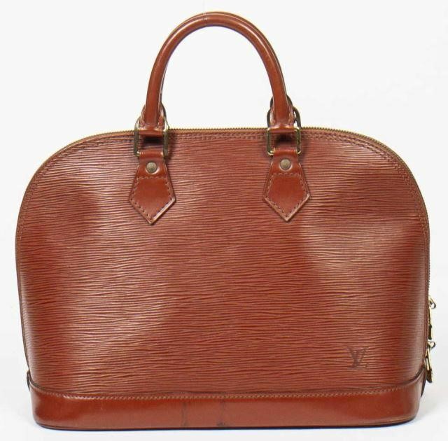 Appraisal: Louis Vuitton Alma PM handbag in Kenyan Fawn Epi leather