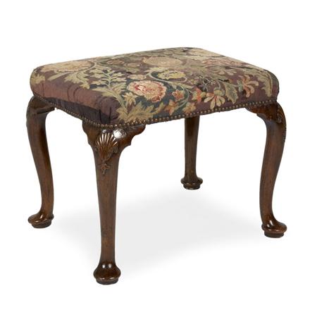 Appraisal: George II Walnut Stool Estimate -