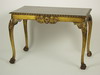 Appraisal: HALL TABLE - th C hand carved and lacquered Oriental